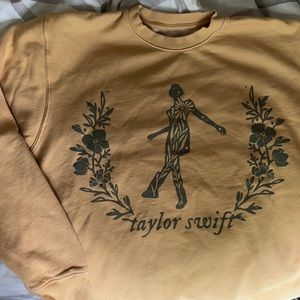 Taylor Swift Folklore floral yellow sweatshirt